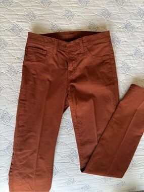 J Brand Rust Colored Skinny Jeans